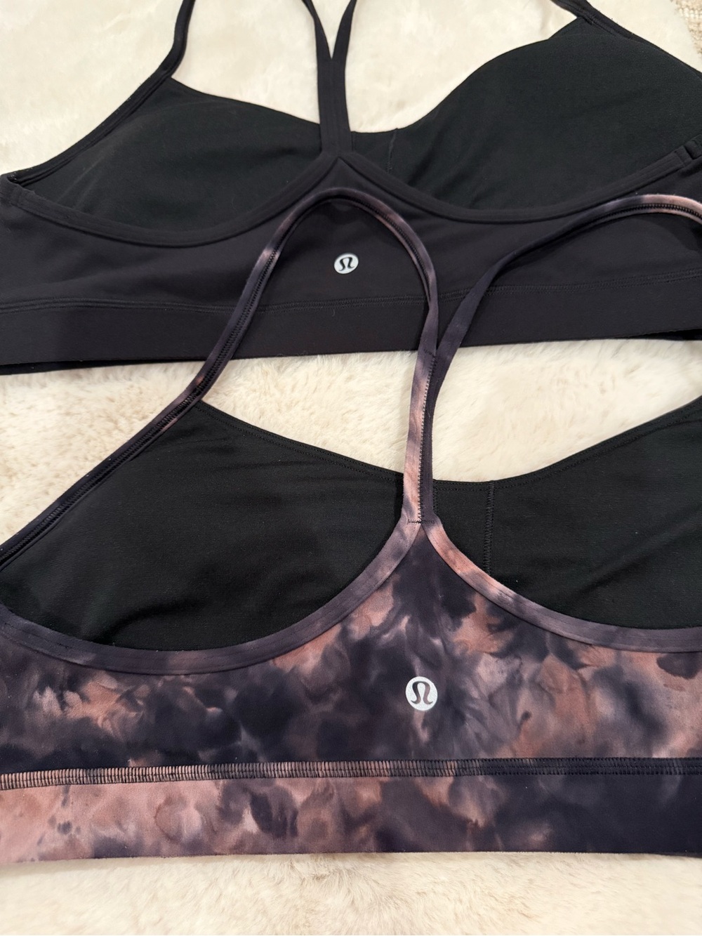 lululemon athletica Strappy Sports Bras - Black & Smoky Tie-Dye - Picture 6 of 8